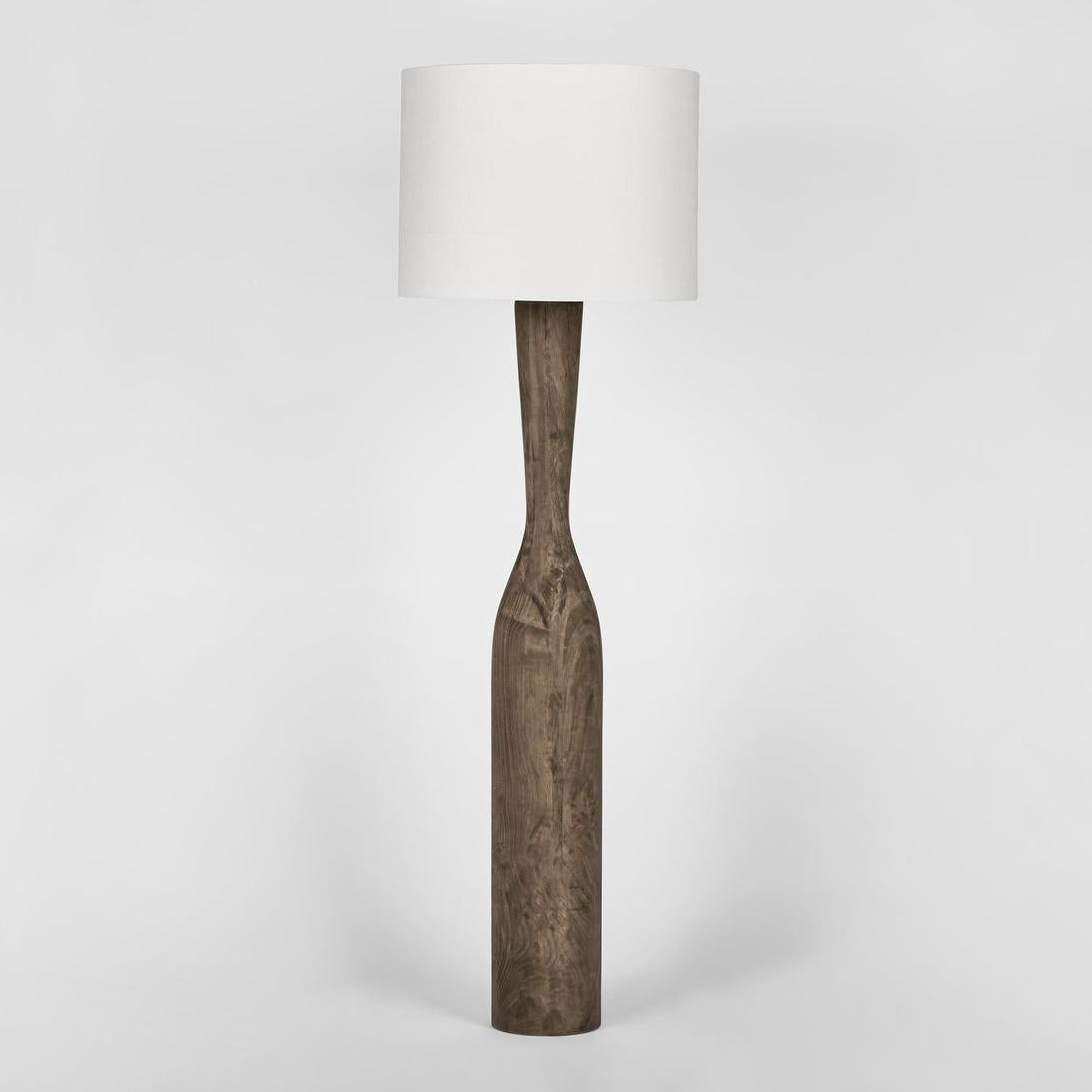 MRD Home CALLUM Timber Floor Lamp - White Shade-MRD HOME-Ozlighting.com.au