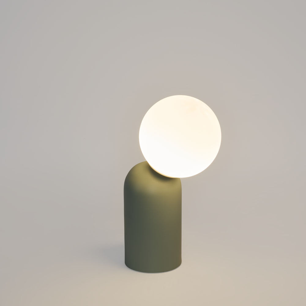 MRD Home LUMEO Metal + Glass Table Lamp Sky Blue-MRD HOME-Ozlighting.com.au