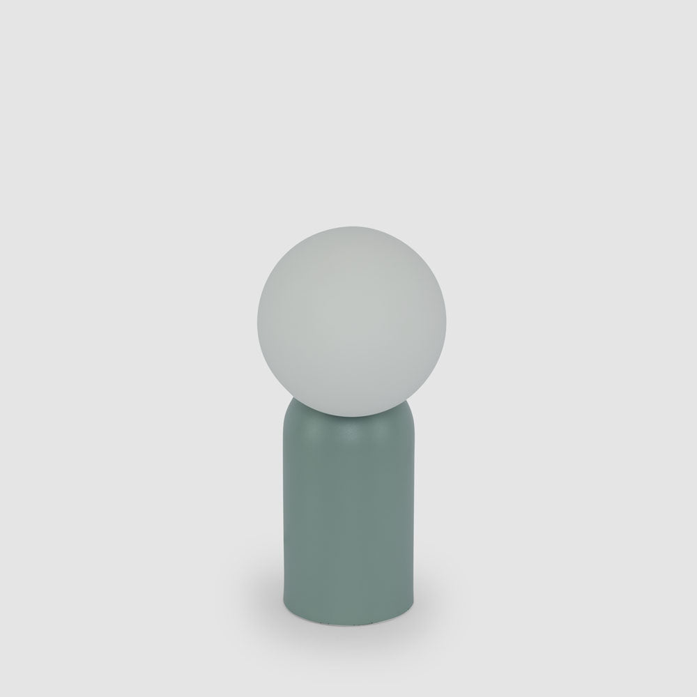 MRD Home LUMEO Metal + Glass Table Lamp Sky Blue-MRD HOME-Ozlighting.com.au
