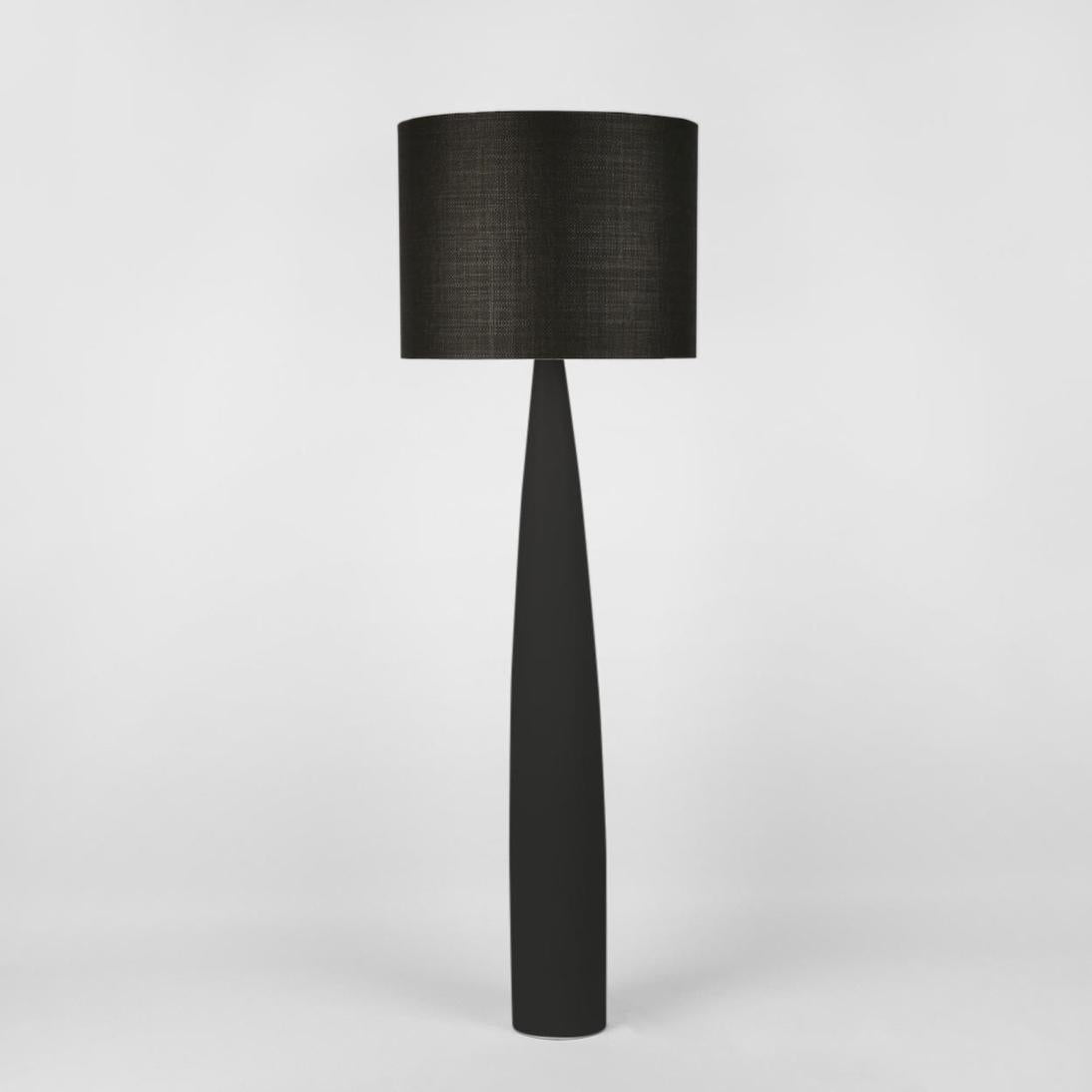 MRD Home SAMSON Floor Lamp - Black / Black Shade-MRD HOME-Ozlighting.com.au