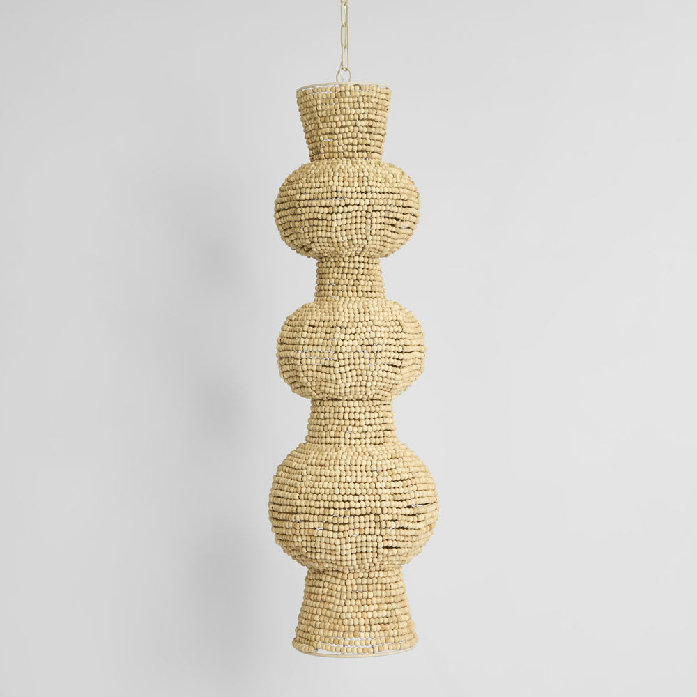 MRD Home TOTEM 1 Wooden Bead Pendant Light-MRD HOME-Ozlighting.com.au