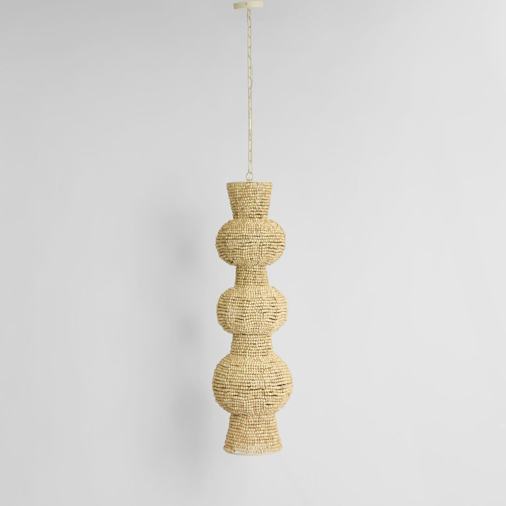 MRD Home TOTEM 1 Wooden Bead Pendant Light-MRD HOME-Ozlighting.com.au