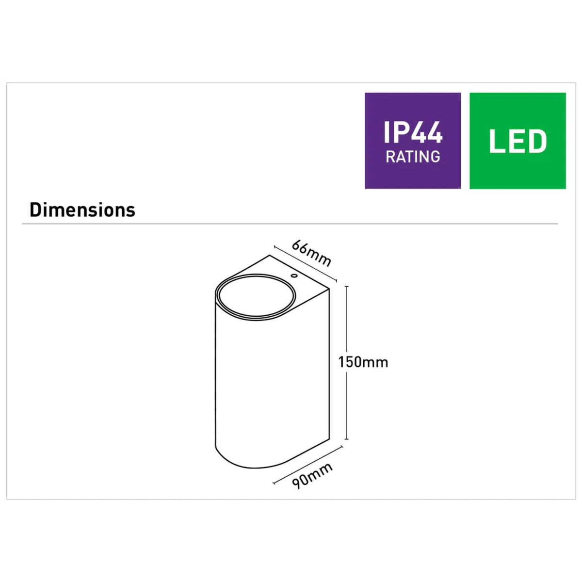 Mercator MARVIN LED Wall Light - Up Down-Mercator-Ozlighting.com.au