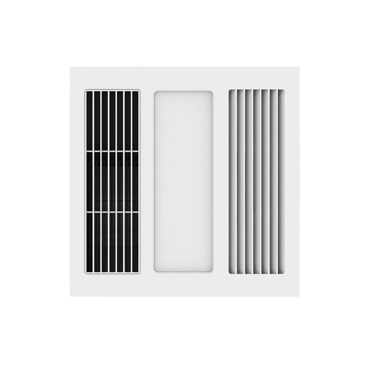 Mercator Mercury Lite 3-in-1 Bathroom Heater - Exhaust Fan and CCT LED Light, White-Mercator-Ozlighting.com.au