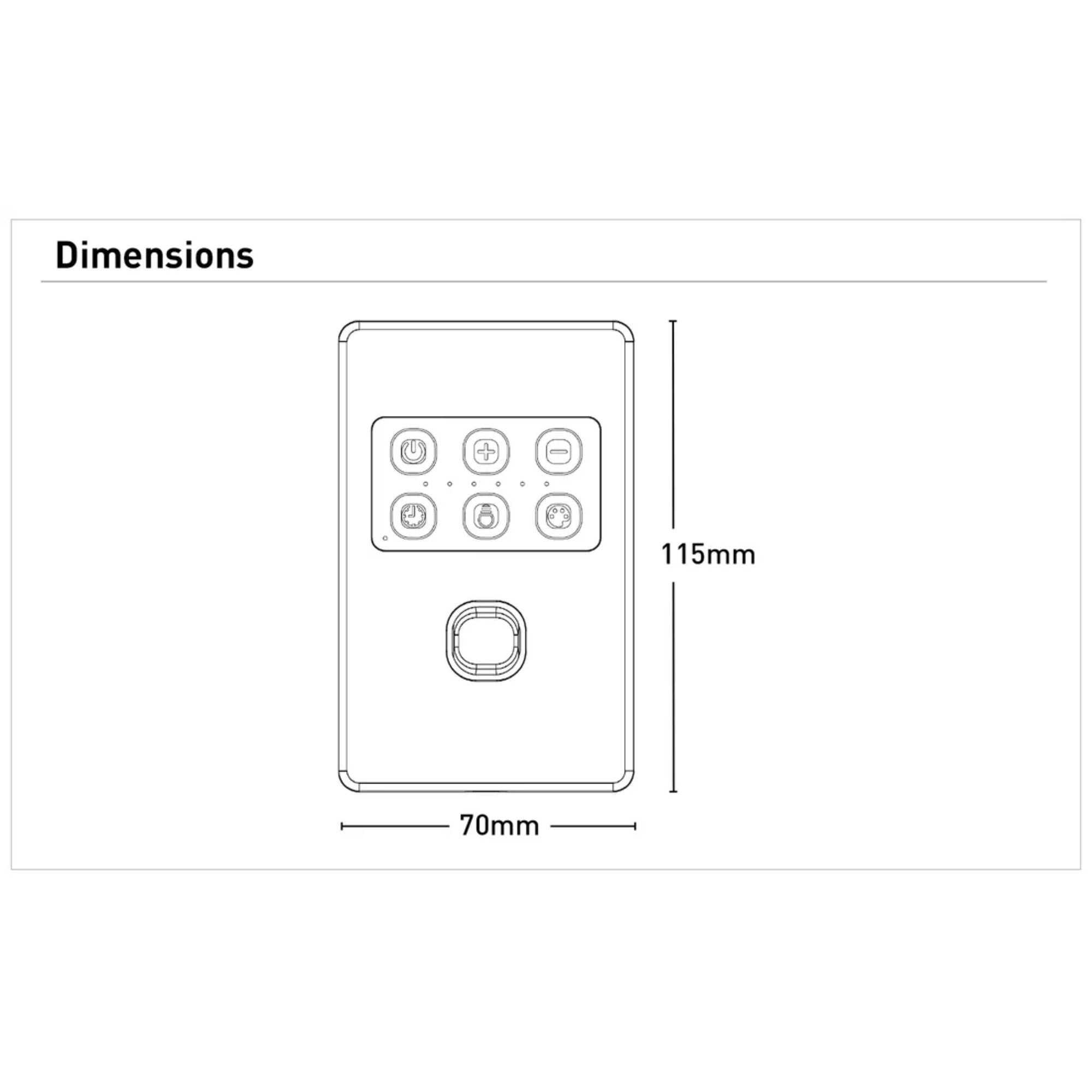Mercator - Wall Controller for DC Ceiling Fans-Mercator-Ozlighting.com.au