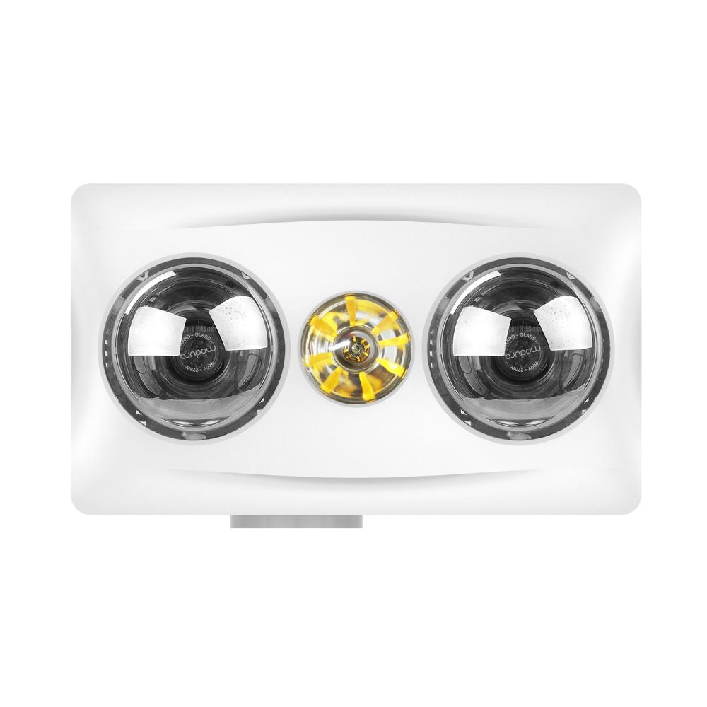 Modura BATHLUX2 Bathroom Heater-Light-Exhaust Fan - 3-in-1-Modura-Ozlighting.com.au