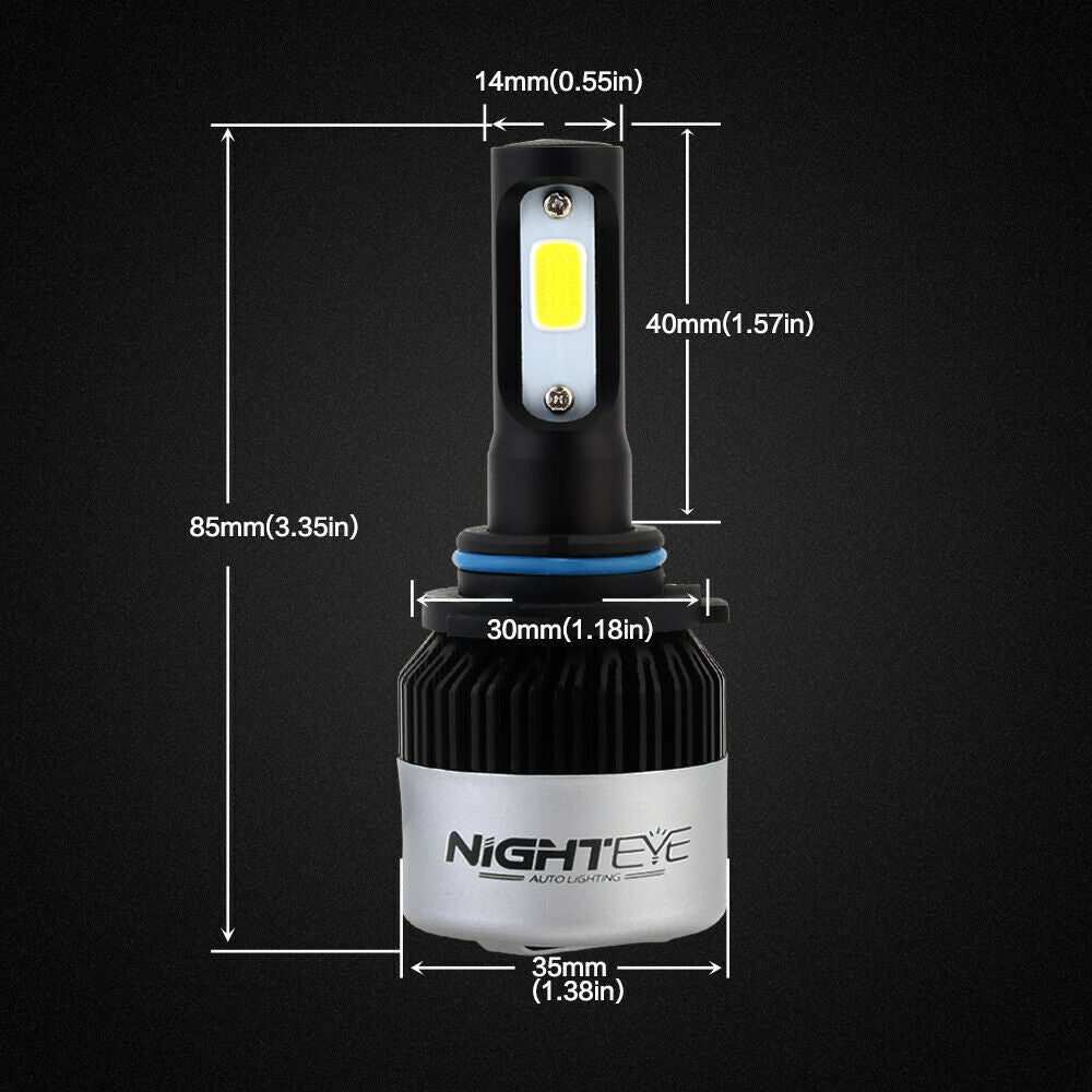 Nighteye 9006 HB4 LED Headlight Bulbs 36W 4500LM Set of 2-Ozlighting-Ozlighting.com.au