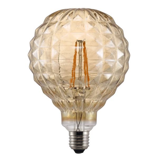 Nordlux AVRA - 2W Square G120 Amber Globe - E27-Nordlux-Ozlighting.com.au