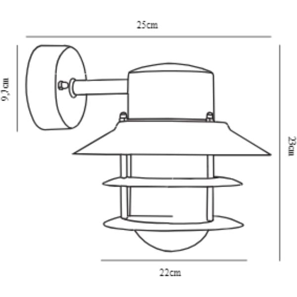 Nordlux BLOKHUS Outdoor Wall Light - Galvanized Steel, IP54-Nordlux-Ozlighting.com.au