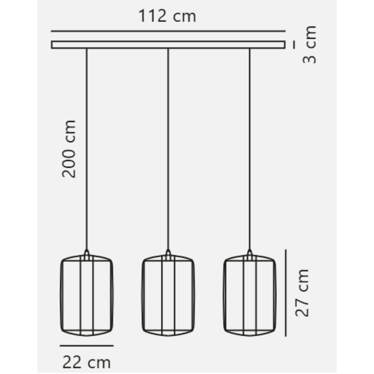 Nordlux CARDINE Pendant - 3 Light-Nordlux-Ozlighting.com.au