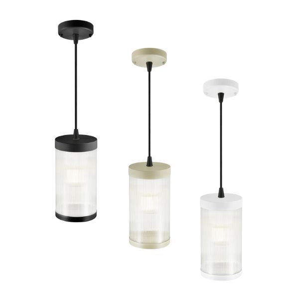 Nordlux COUPAR - 1 Light Modern Ribbed Lantern Pendant-Nordlux-Ozlighting.com.au