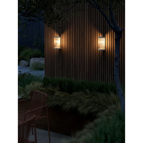 Nordlux COUPAR Wall Light - Modern Ribbed, IP54-Nordlux-Ozlighting.com.au