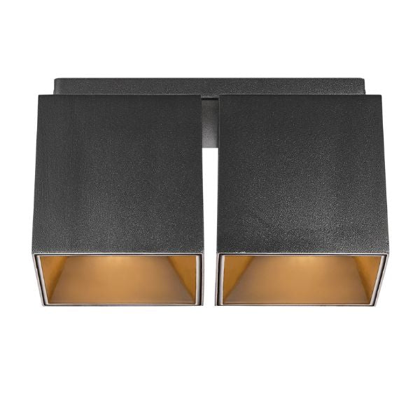 Nordlux ETHAN Downlight - 2-Spot Square Aluminium Surface-Mounted-Nordlux-Ozlighting.com.au
