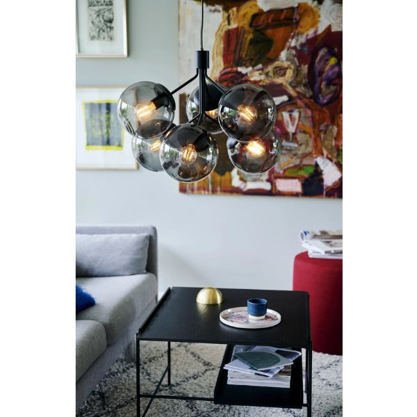 Nordlux IVONA - 4/6 Light Modern Mouth-Blown Glass and Steel Pendant-Nordlux-Ozlighting.com.au