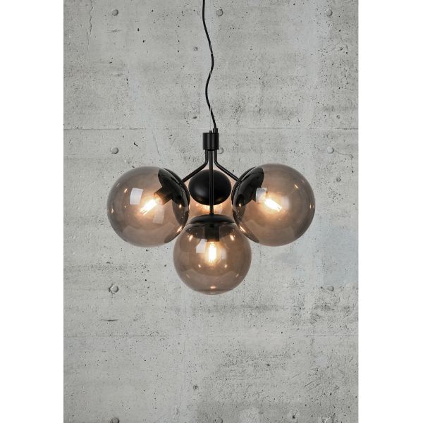 Nordlux IVONA - 4/6 Light Modern Mouth-Blown Glass and Steel Pendant-Nordlux-Ozlighting.com.au