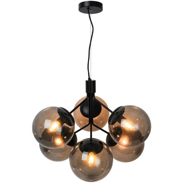 Nordlux IVONA - 4/6 Light Modern Mouth-Blown Glass and Steel Pendant-Nordlux-Ozlighting.com.au