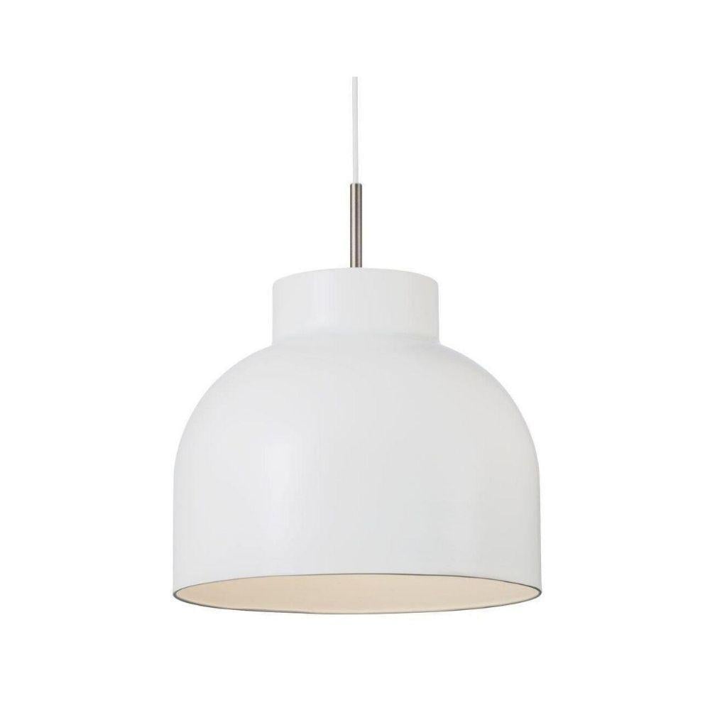 Nordlux JULIAN Pendant - 1 Light Metal, White, 320mm-Nordlux-Ozlighting.com.au