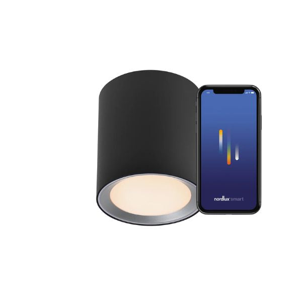 Nordlux LANDON Smart Surface Mounted LED Downlight - 8W, IP44-Nordlux-Ozlighting.com.au