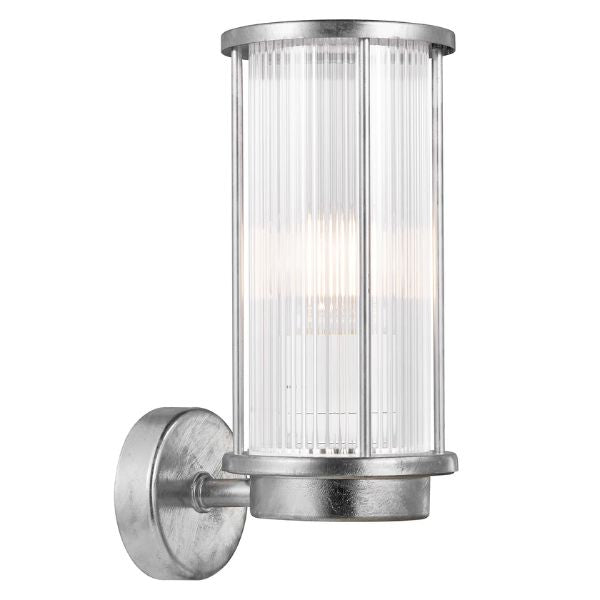 Nordlux LINTON Outdoor Wall Light - Ribbed Lantern-Style Metal, IP54-Nordlux-Ozlighting.com.au