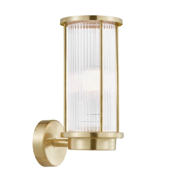 Nordlux LINTON - Ribbed Lantern-Style Metal Outdoor Wall Light IP54-Nordlux-Ozlighting.com.au