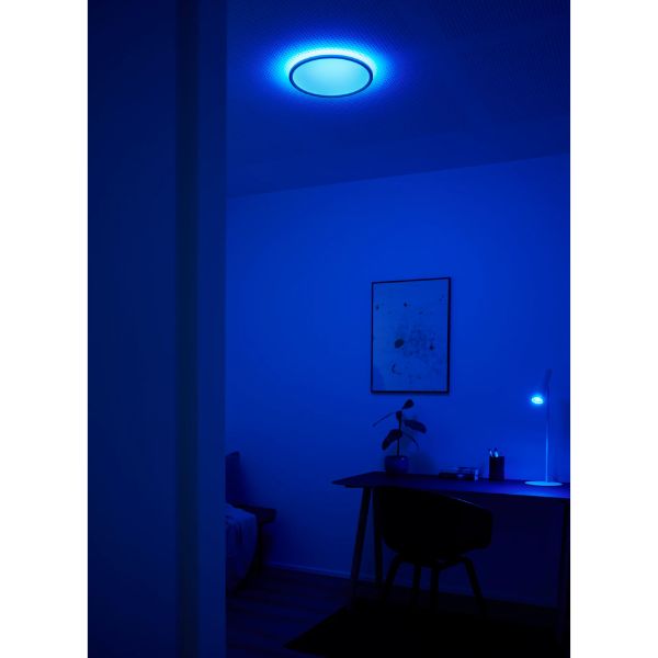 Nordlux LIVA Smart Ceiling Light - RGB Colour-Adjustable, IP54-Nordlux-Ozlighting.com.au
