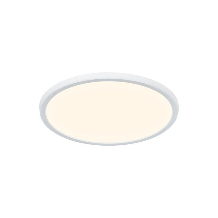 Nordlux OJA - 15W/20W/30W Smart LED White Tuneable Round Oyster Ceiling Light IP20 White-Nordlux-Ozlighting.com.au