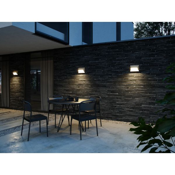 Nordlux PONTIO 27 Outdoor Wall Light - Architectural Aluminium, IP54-Nordlux-Ozlighting.com.au