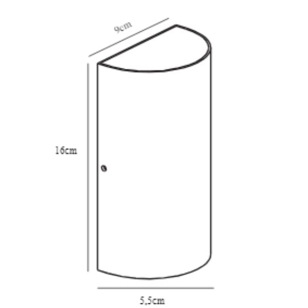 Nordlux ROLD Wall Light - 10W Flat/Round-Nordlux-Ozlighting.com.au