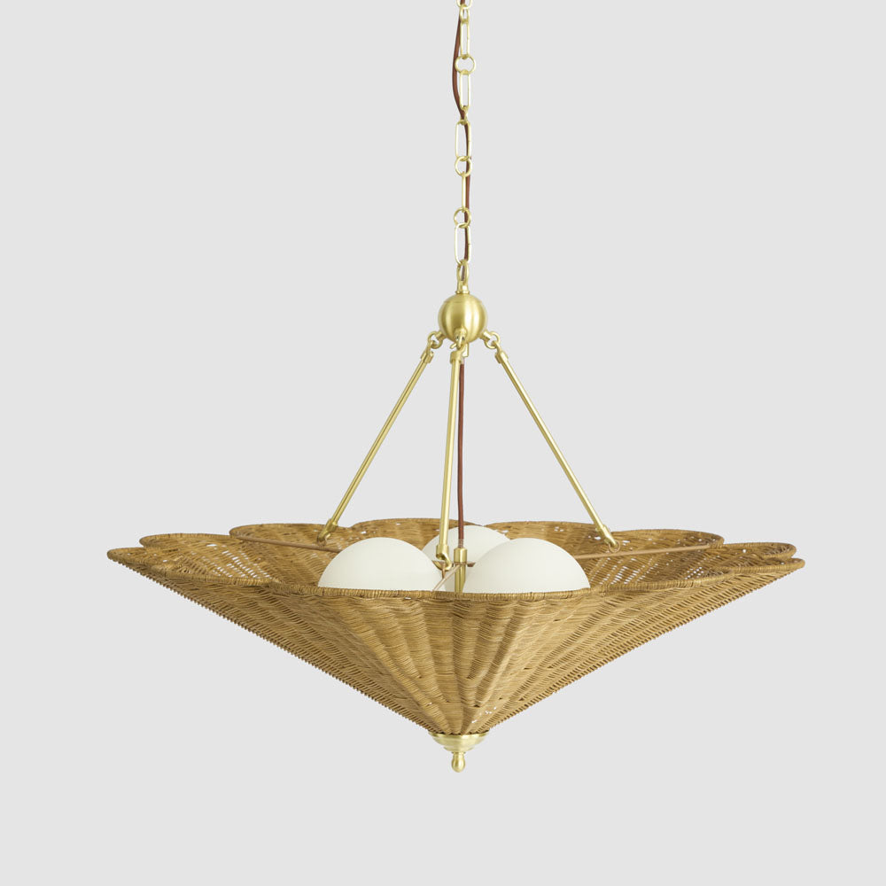 OneWorld Collection SCARBOROUGH Rattan Pendant Light-ONEWORLD COLLECTION-Ozlighting.com.au