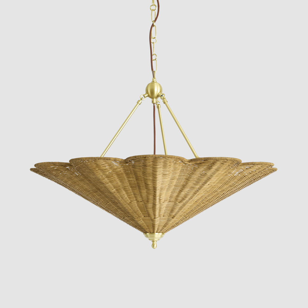 OneWorld Collection SCARBOROUGH Rattan Pendant Light-ONEWORLD COLLECTION-Ozlighting.com.au