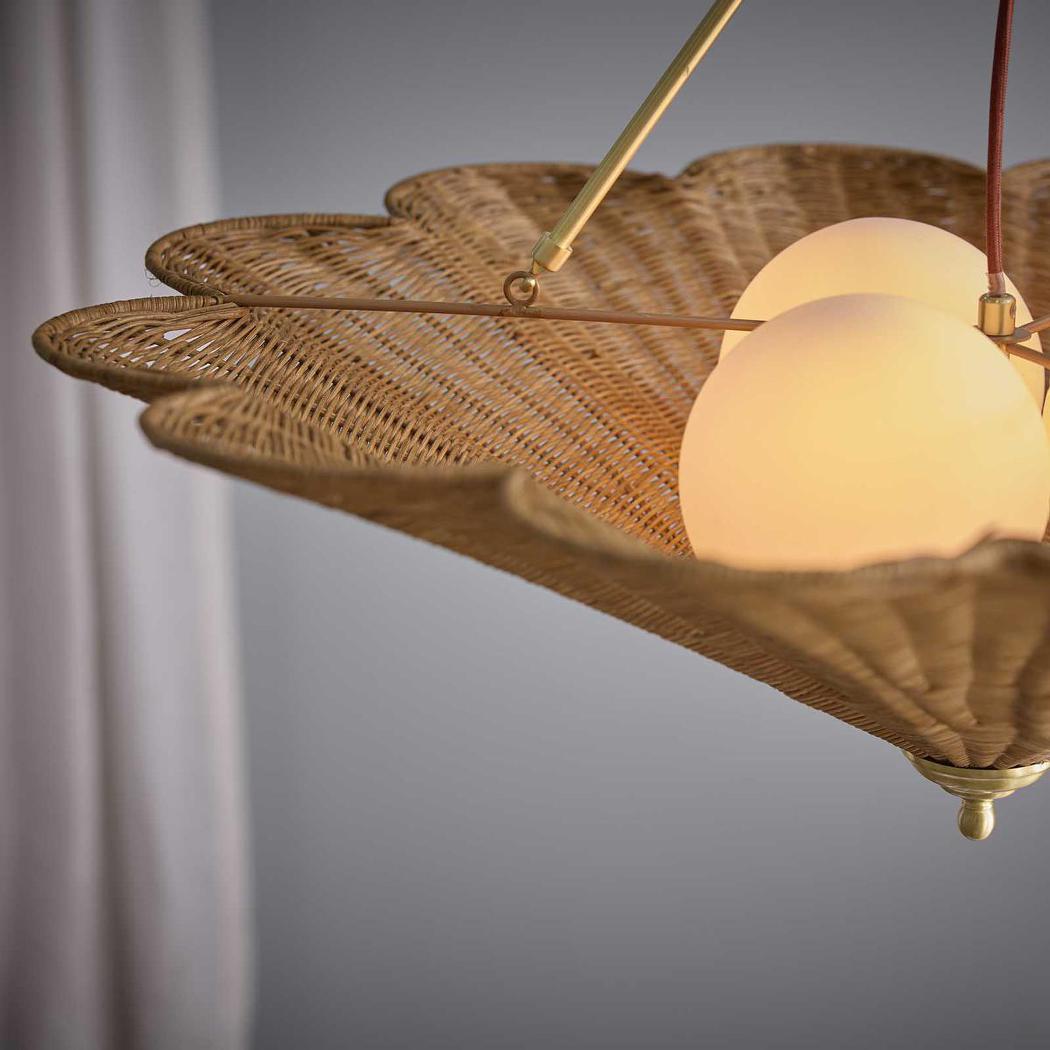 OneWorld Collection SCARBOROUGH Rattan Pendant Light-ONEWORLD COLLECTION-Ozlighting.com.au