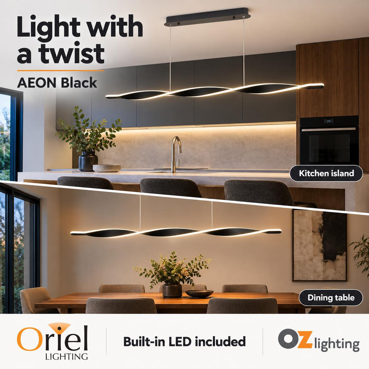 Oriel AEON LED Pendant - CTS-Oriel Lighting-Ozlighting.com.au