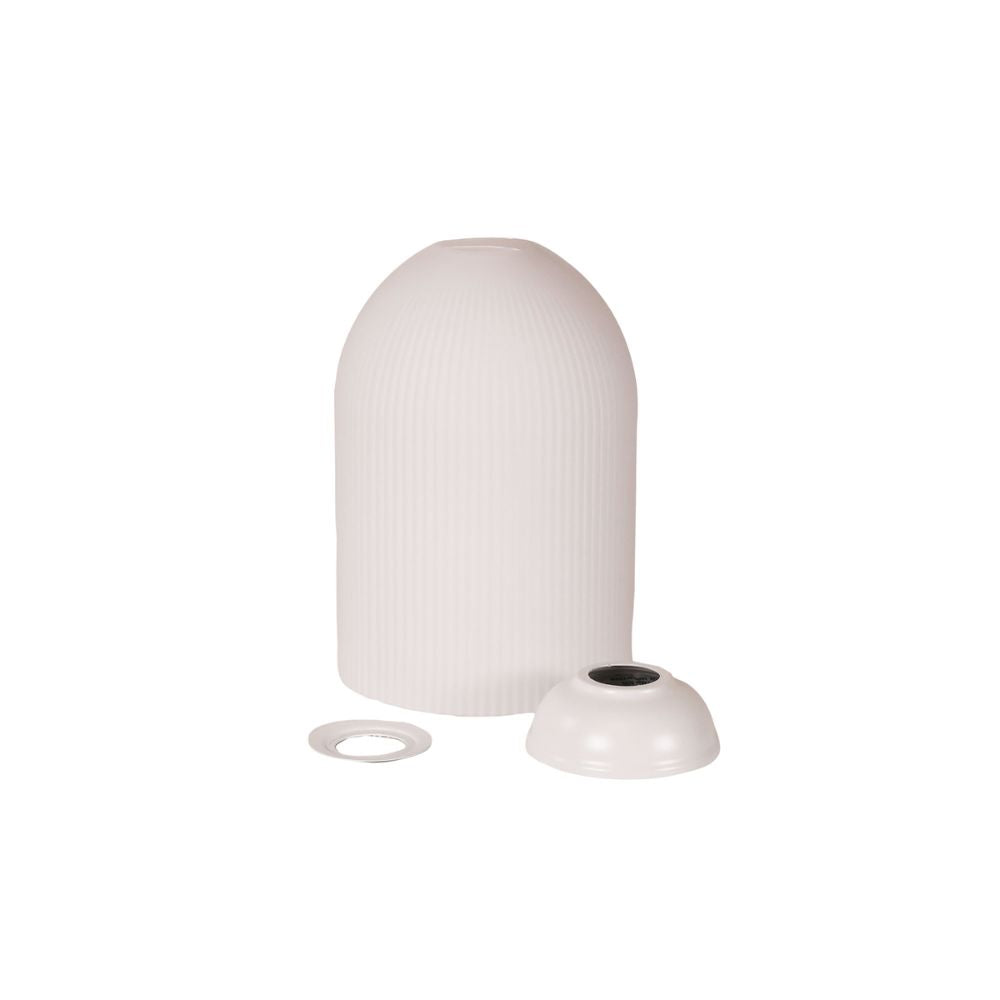Oriel ARLEY DIY Shade - Max. 60W, Ribbed Glass-Oriel Lighting-Ozlighting.com.au
