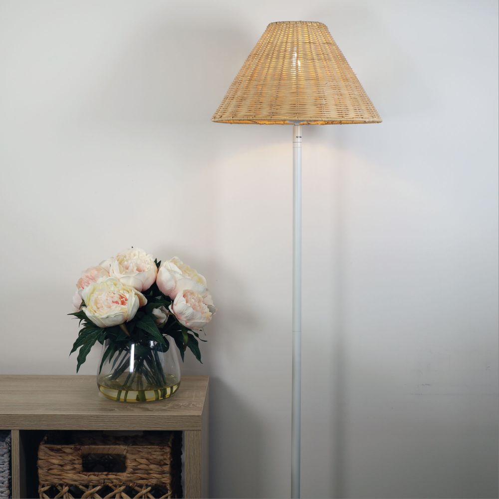 Oriel BELIZE Floor Lamp - Rattan-Oriel Lighting-Ozlighting.com.au