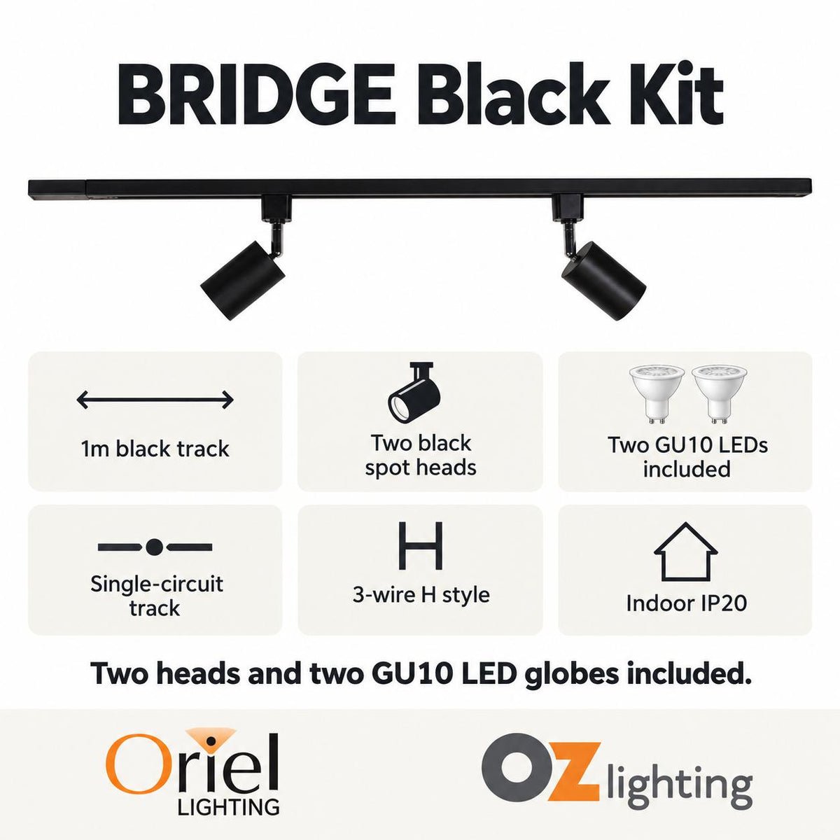 Oriel BRIDGE Track Light - 2-Oriel Lighting-Ozlighting.com.au
