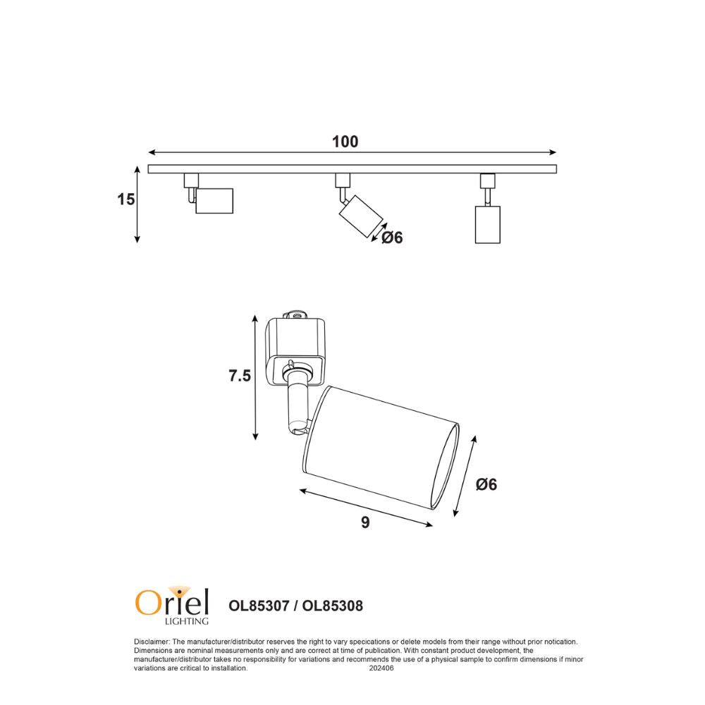Oriel BRIDGE Track Light - 3-Oriel Lighting-Ozlighting.com.au