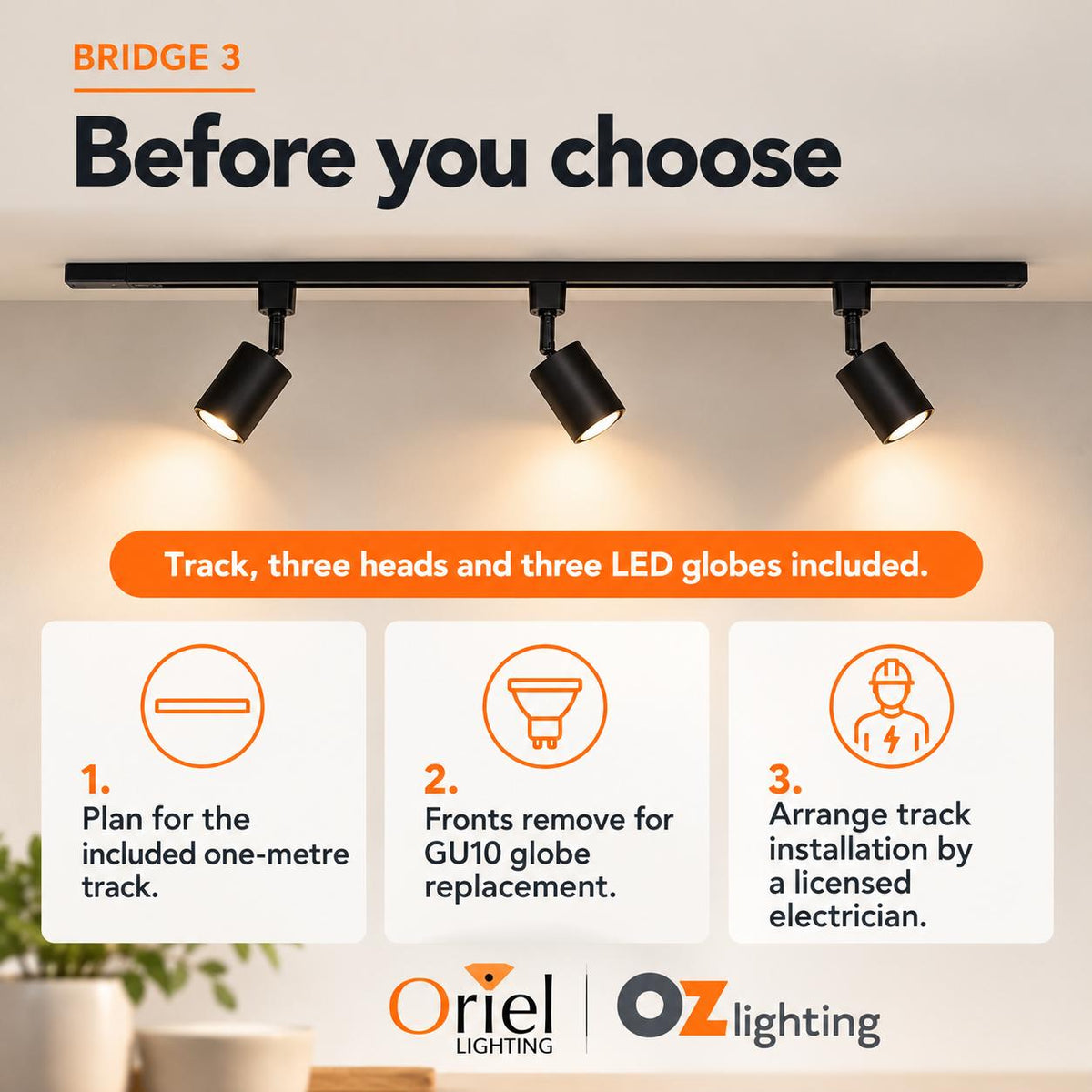 Oriel BRIDGE Track Light - 3-Oriel Lighting-Ozlighting.com.au