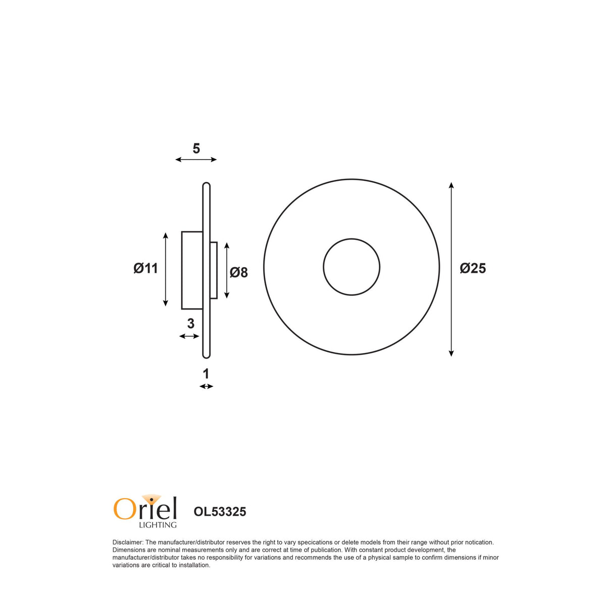 Oriel CINCIN Wall Light Tri-Colour Satin Brass-Oriel Lighting-Ozlighting.com.au