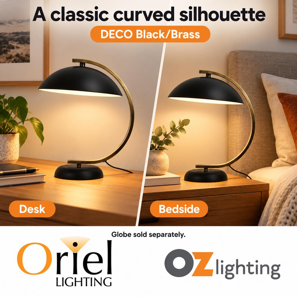 Oriel DECO Desk & Table Lamp-Oriel Lighting-Ozlighting.com.au