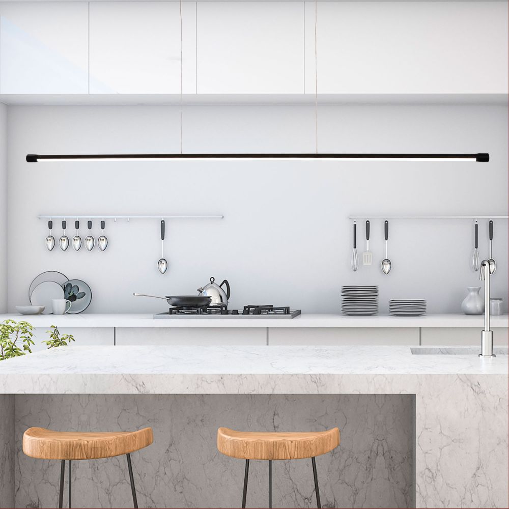 Oriel EDGE LED Pendant - 1 Light Slimiline-Oriel Lighting-Ozlighting.com.au