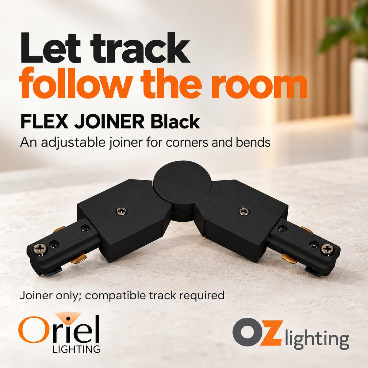 Oriel FLEX JOINER Track Joiner - Flexible-Oriel Lighting-Ozlighting.com.au