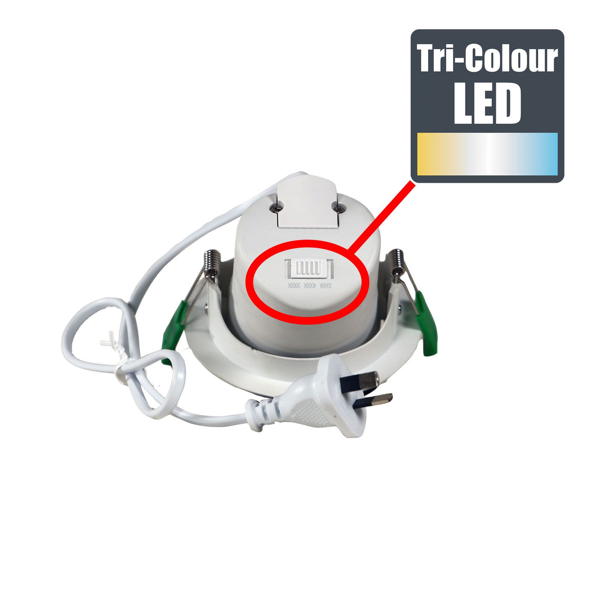Oriel FOCUS Downlight Adjustable Tri-Colour-Oriel Lighting-Ozlighting.com.au