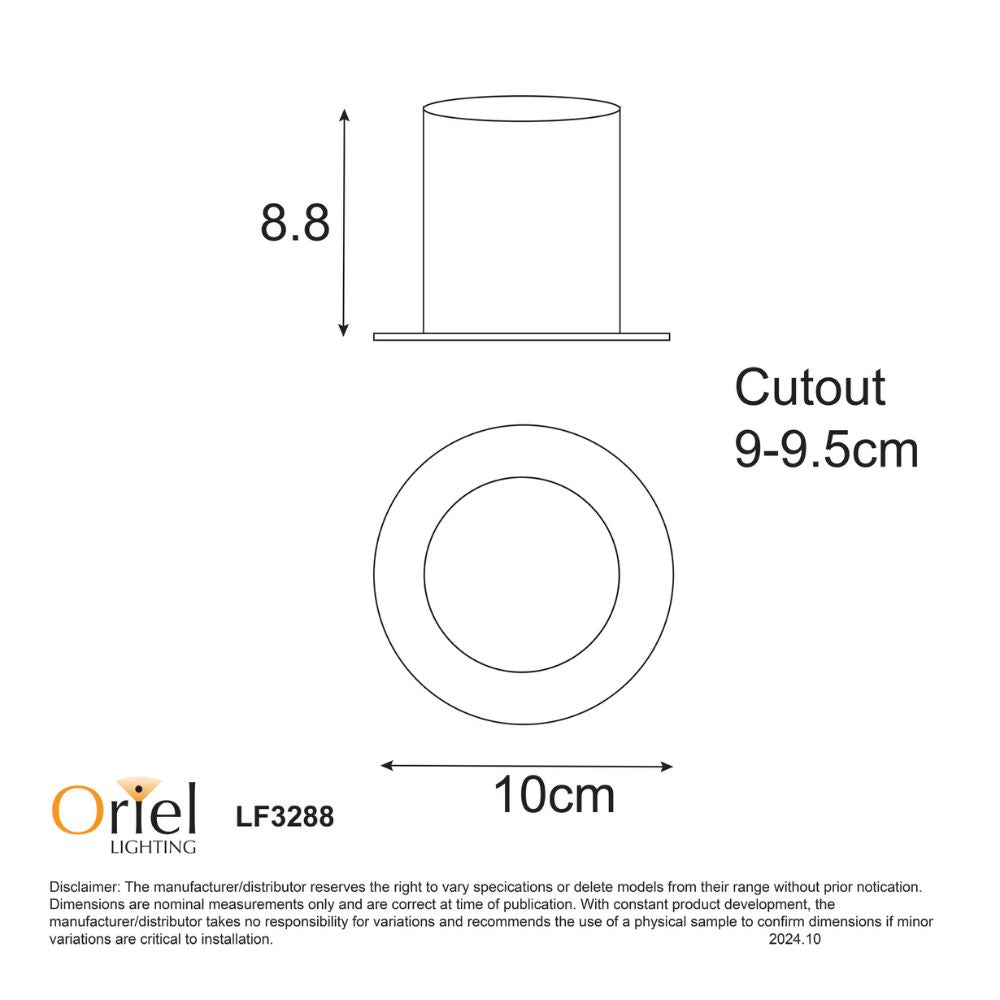 Oriel FOCUS LED Recessed Light - 8W, Gimbal-Oriel Lighting-Ozlighting.com.au