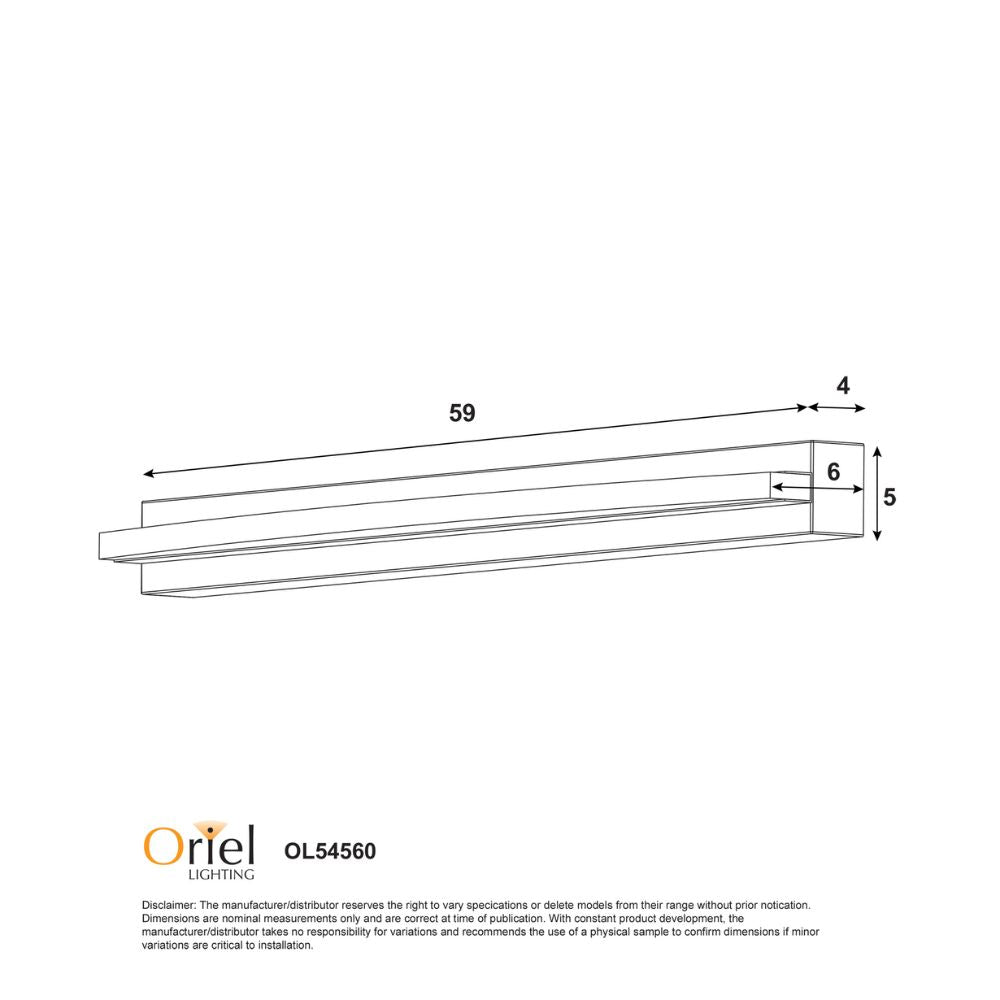 Oriel GEBO Vanity Wall Light - CTS-Oriel Lighting-Ozlighting.com.au