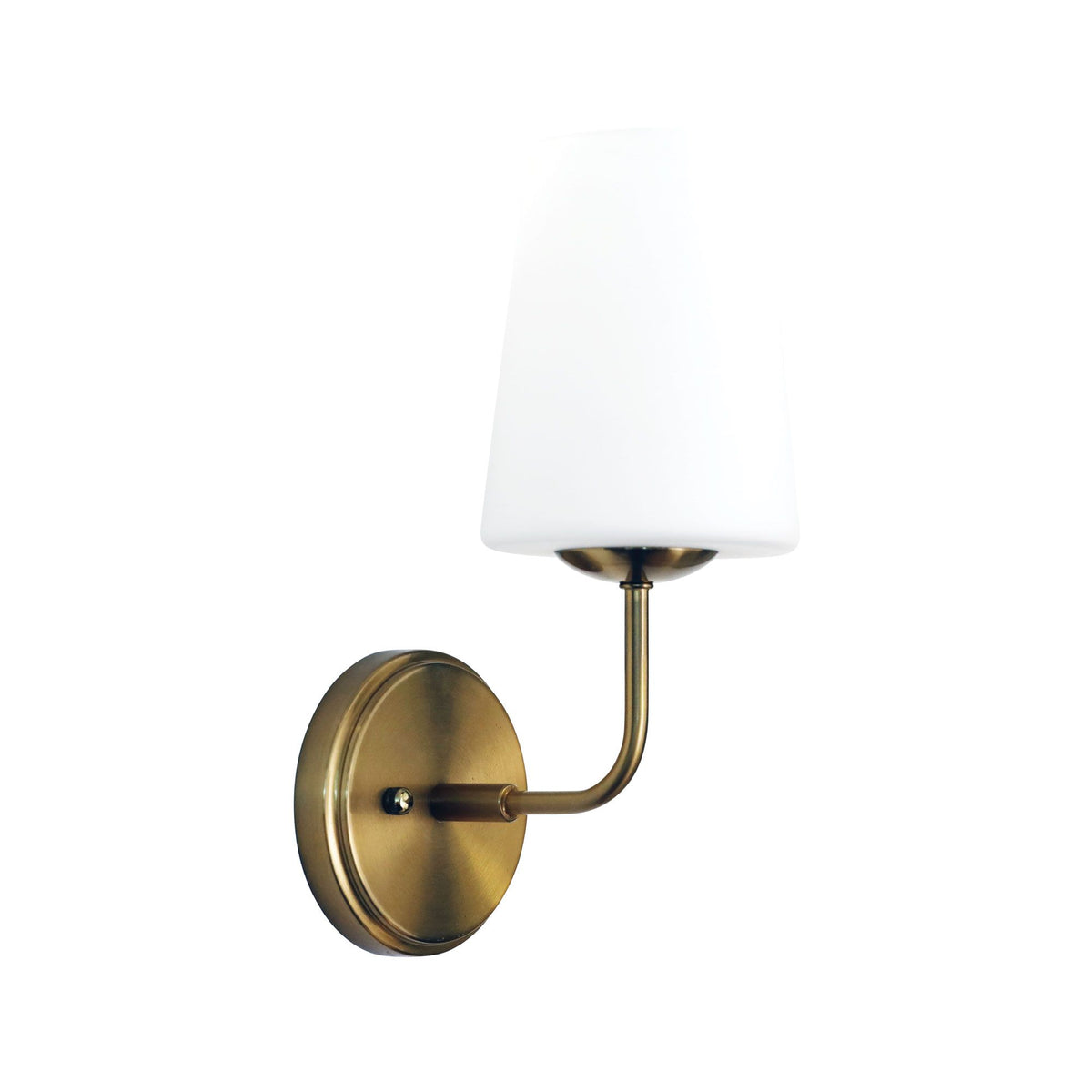 Oriel HOPLEY Wall Light Tapered Glass Bedside-Oriel Lighting-Ozlighting.com.au