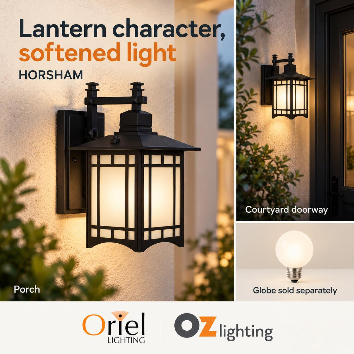 Oriel HORSHAM Outdoor Coach Light-Oriel Lighting-Ozlighting.com.au