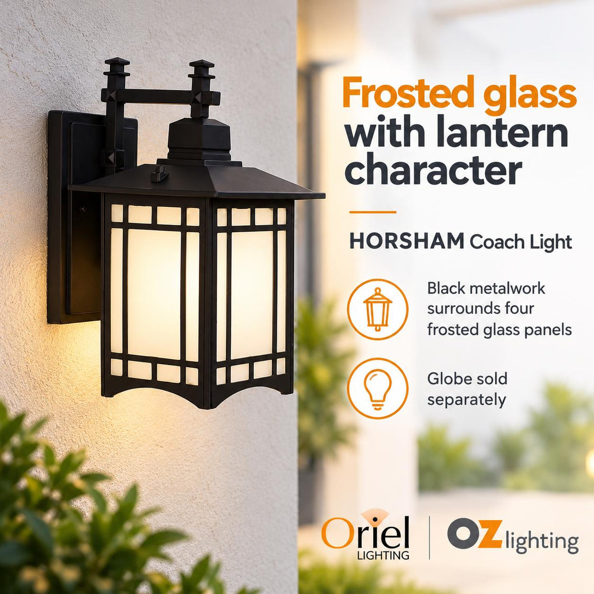 Oriel HORSHAM Outdoor Coach Light-Oriel Lighting-Ozlighting.com.au