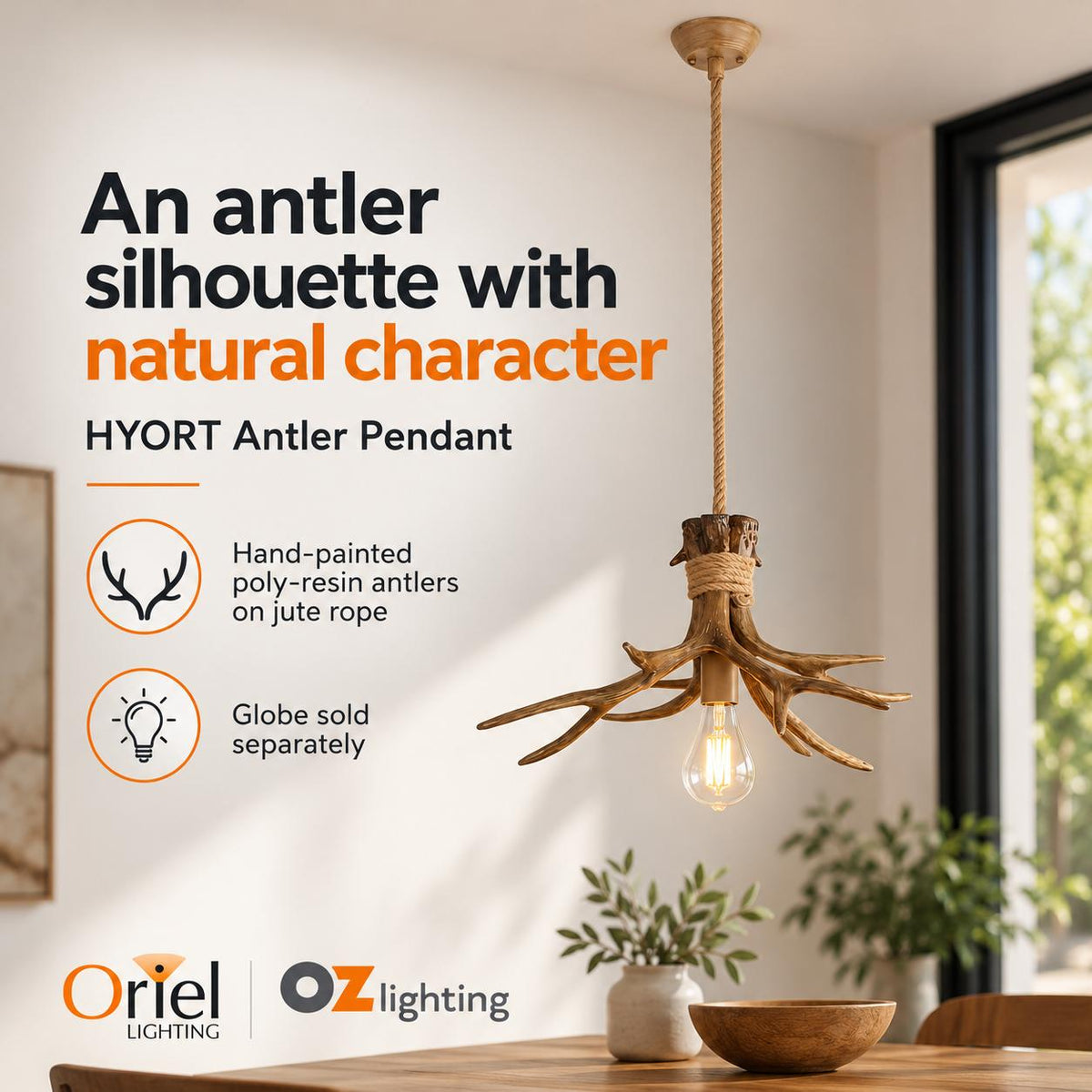 Oriel HYORT Pendant - 1 Light-Oriel Lighting-Ozlighting.com.au