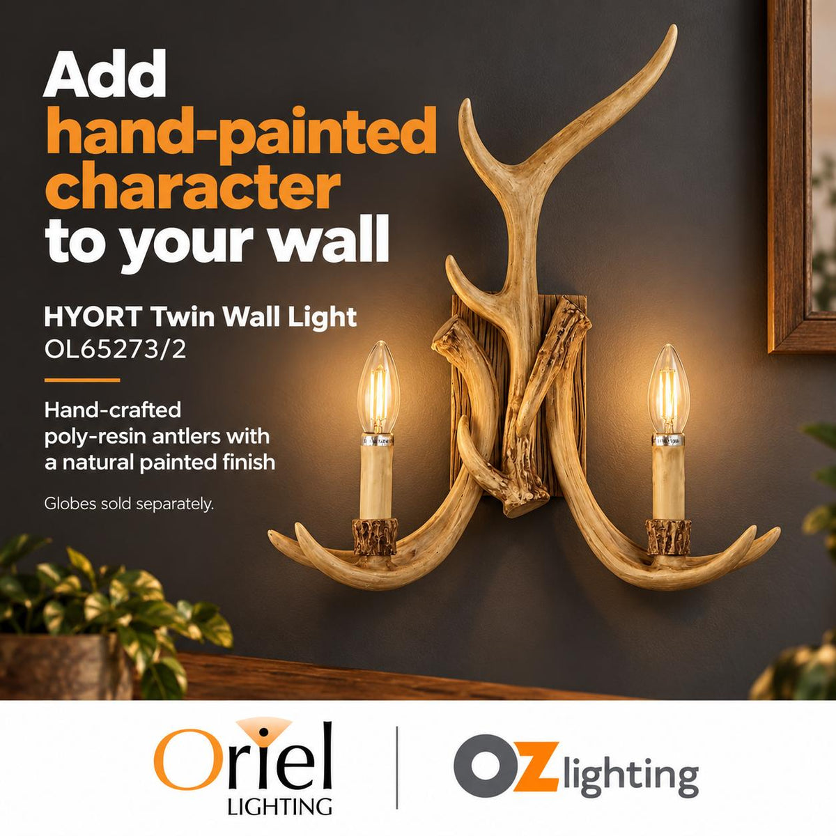 Oriel HYORT Wall Light - Designer-Oriel Lighting-Ozlighting.com.au