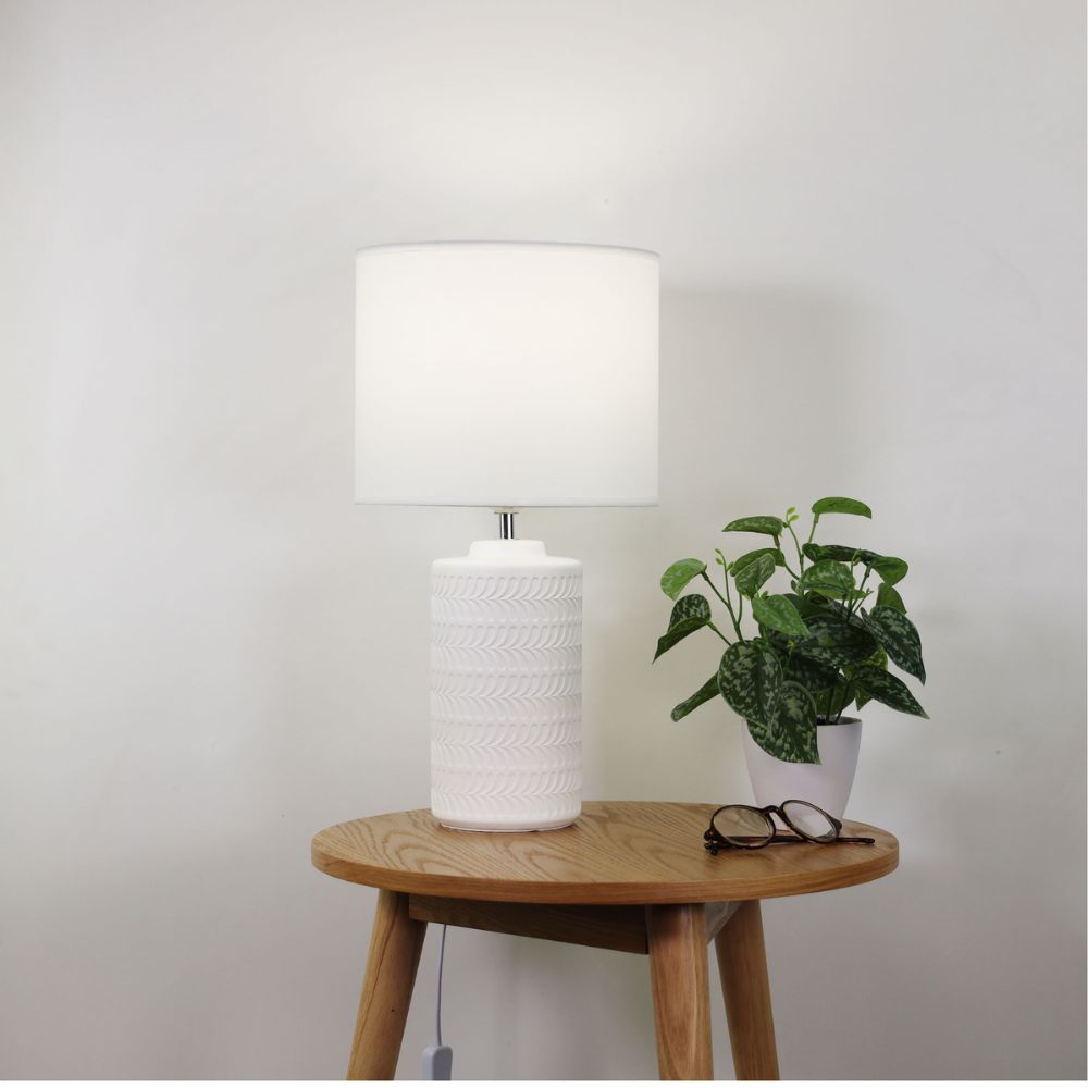 Oriel JENNY Table Lamp - Max. 60W, Ceramic-Oriel Lighting-Ozlighting.com.au